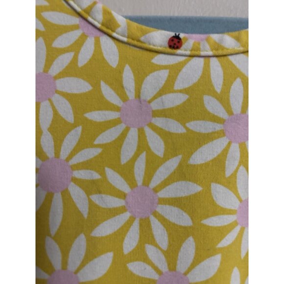 Hanna Andersson Yellow Daisy Ladybug Skater Dress Girls Kids Size 5 - Picture 7 of 9